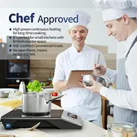 Portable Large 8” Heating Coil, 12" Heat Resistant Cooking Surface 18/10 2