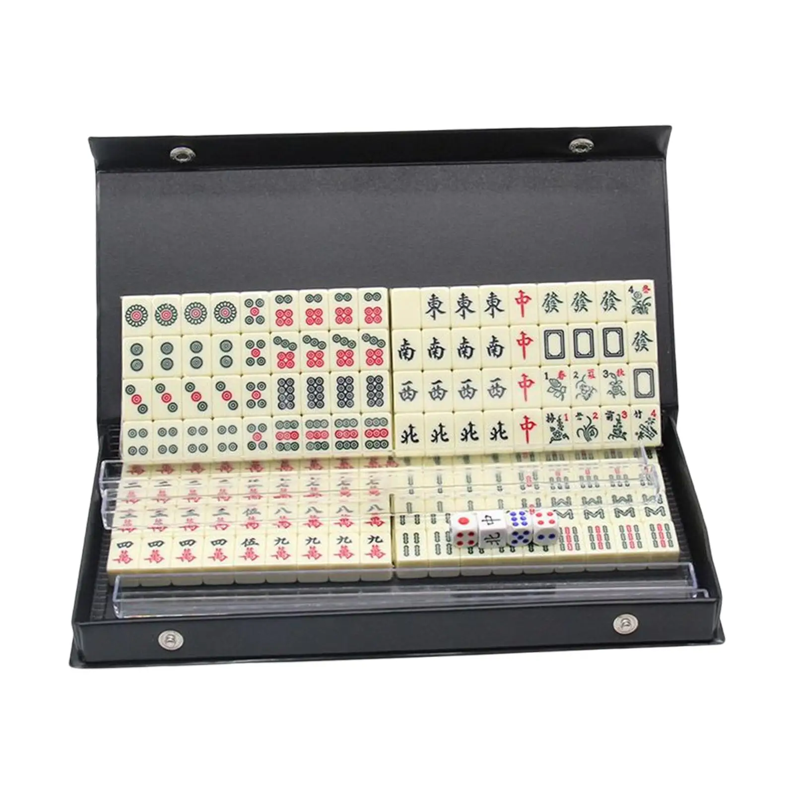 Mahjong Game Set,144pcs Mini Mahjong Tiles,Traditional Chinese Majiang Party