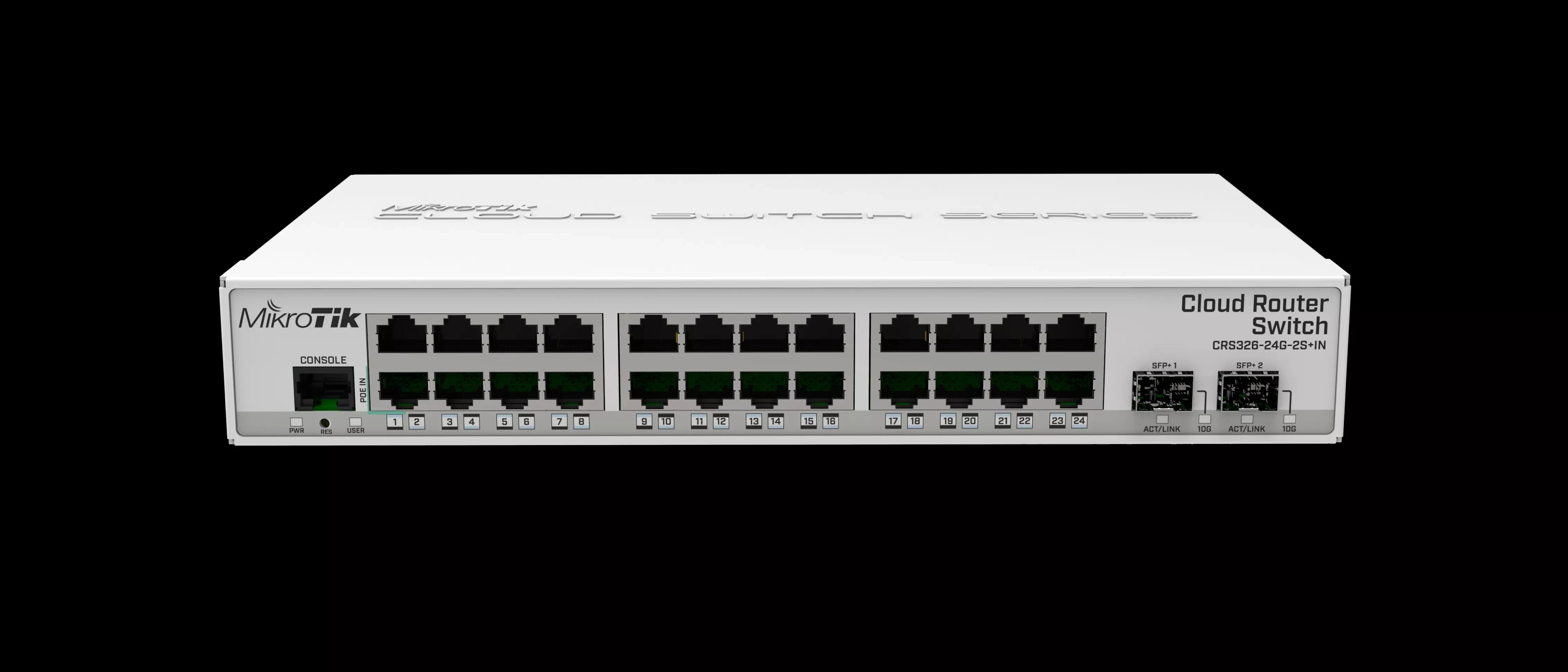 

MikroTik-CRS326-24G-2S + in 2 SFP + Cages Cloud Router Switches, 24 Gigabit Ports