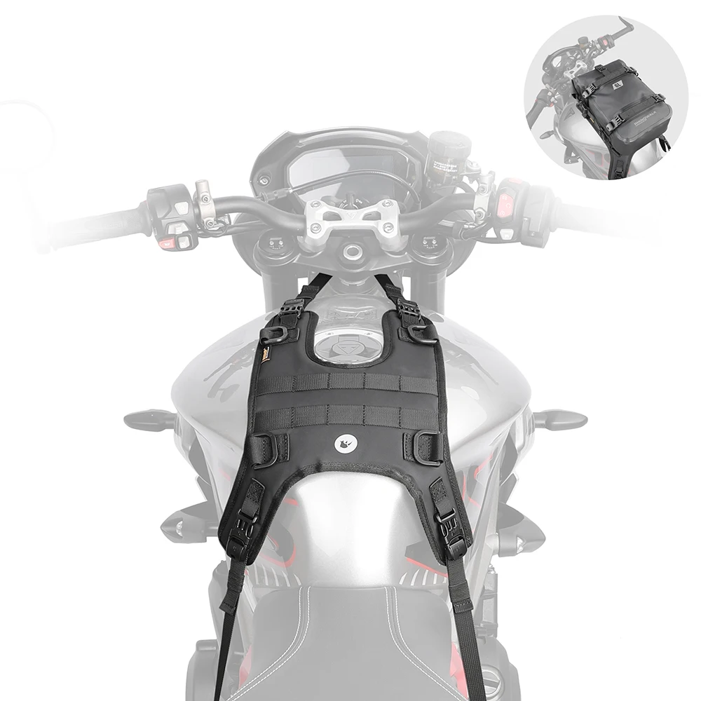 Motorcycle Tank Bag Base Portable Motor Accessory For Universal Motorcross Fuel Tank Kit Installation Motor Front Bag