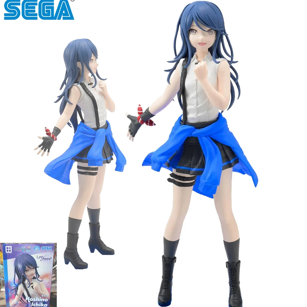 재고 있음 오리지널 SEGA 프로젝트 Sekai: 다채로운 무대 업적. 하츠네 미쿠 호시노 이치카 애니메이션 피규어 액션 피규어 차고 키트