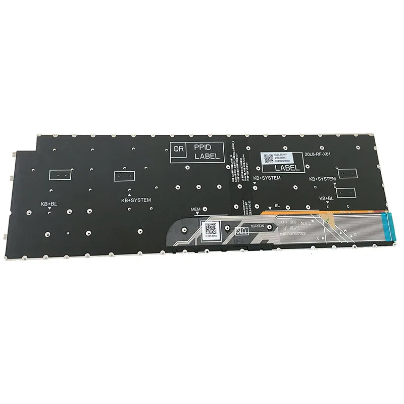 Francês para Dell Vostro 3510 3511 3515 Inspiron15 5515 5510 7510 16 Plus 7610 2023 Ano Teclado do Portátil Preto com Bakclit Novo - Imagem 2