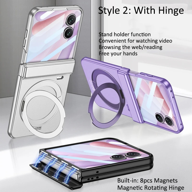 Magnetic Rotating Ring Holder Phone Case