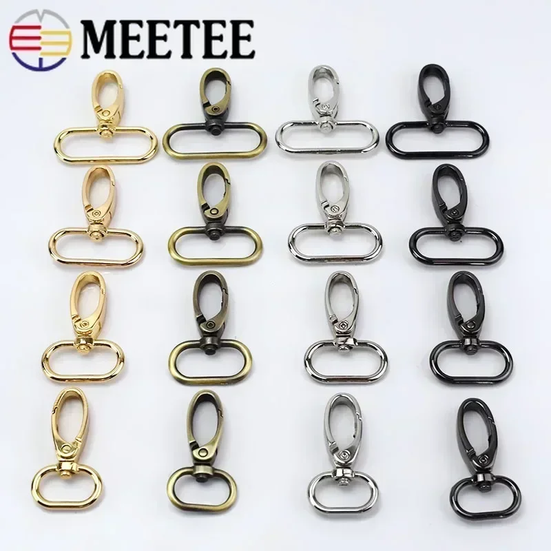 5/10Pcs 20/25/32/38mm Metal Bag Buckle Lobster Clasp Collar Carabiner Snap Hook DIY KeyChain Bag Part Accessories