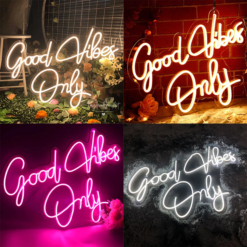 Led Neon Lights Good Vibes Neon Good Vibes Light Sign Led Sign Neon