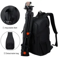 Computer camera backpack suitable for Canon, Nikon, Sony cameras, large capacity, multi-functional photography bag, double shoul - Image 3