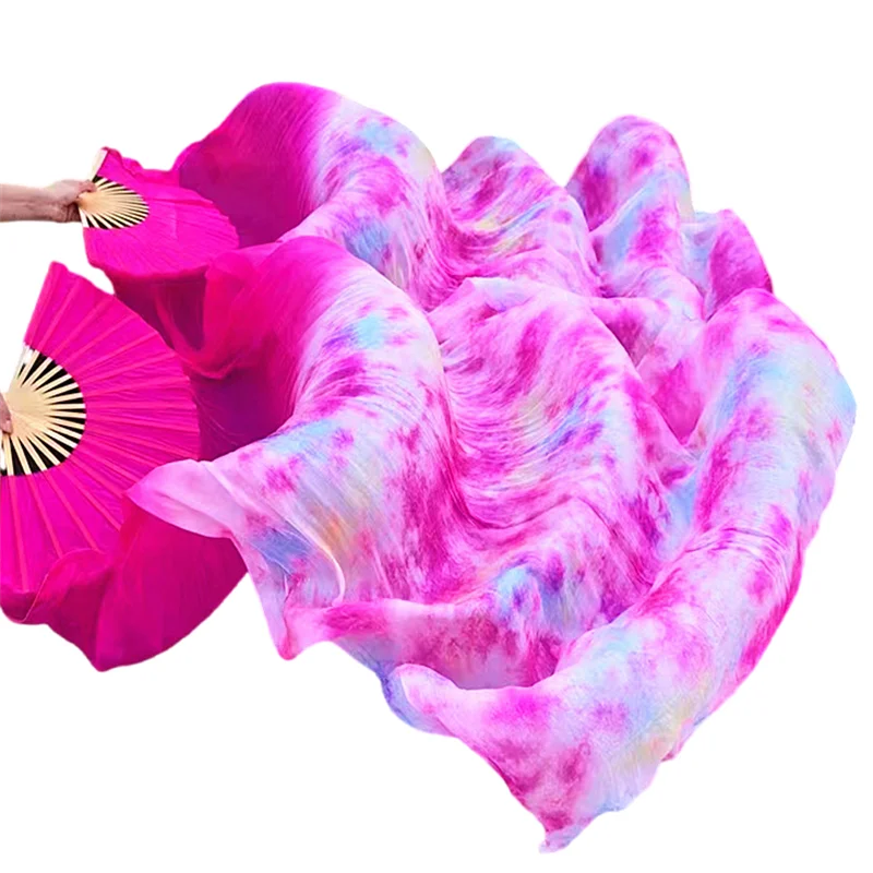 赤タイダイ染め　シルクファンベールとシルクベール 赤タイダイ染め シルクファンベールとシルクベール 全12色 シルク