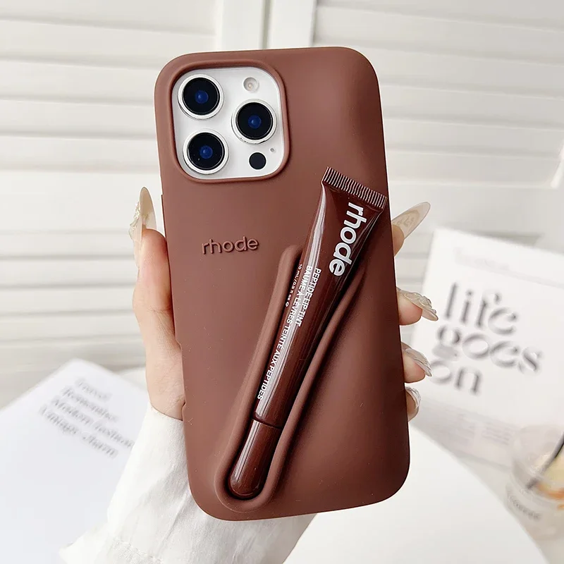Rhode Phone Case iPhone 11 12 13 14 15 16 Pro Max Plus Lipstick
