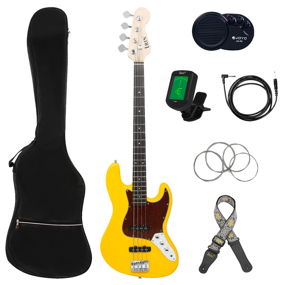 IRIN 4 String Bass Guitar 20 Frets Basswood Body Electric Bass Guitarra  Stringed With Bag Strap Guitar Parts & Accessories