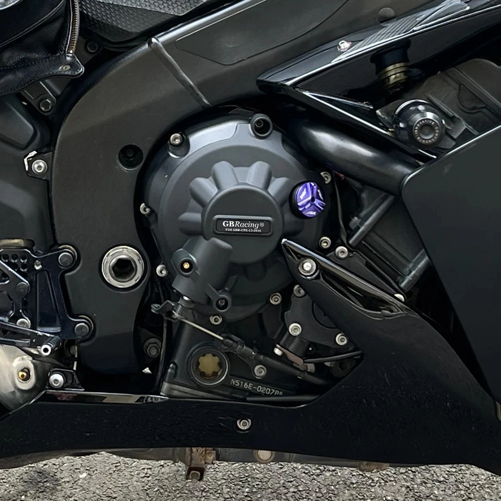 YZF-R1 2007 2008 Motorcycle Engine Cover Protection carbon fiber for GBRacing for YAMAHA YZF R1 2007-2008