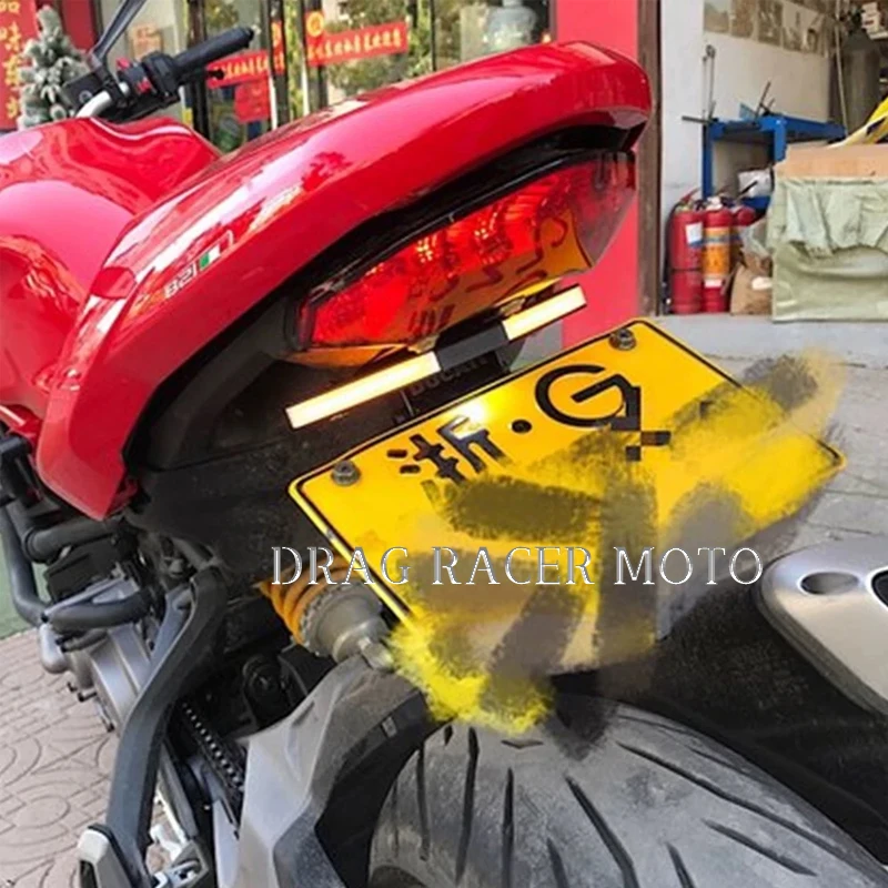 DUCATI Supersport 939 950 Monster 797 821 오토바이 액세서리 통합 번호판 LED 조명 방향 지시등 키트