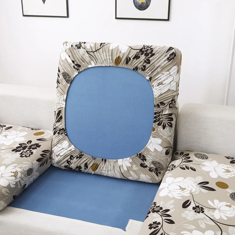 Elastic Sofa Seat Cushion Cover for Living Room Couch Cover Sofa Slipcover Armchair Seat Case Corner L-shape Washable Removable 5