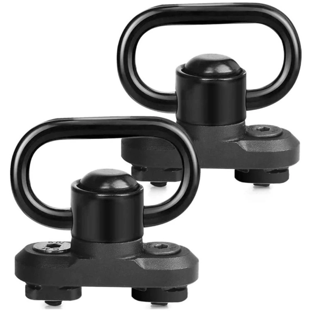 Adaptateur QD M-LOK fixation rail sangle bouton poussoir acier équipement pêche airsoft outdoor