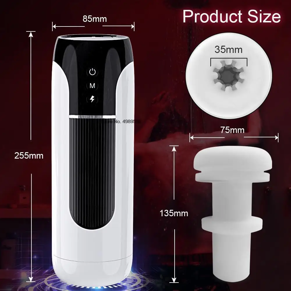 utomatic Telescopic Male Masturbator Thrusting hine Vibration Blowjob Pussy Moaning Masturb_voghion.com