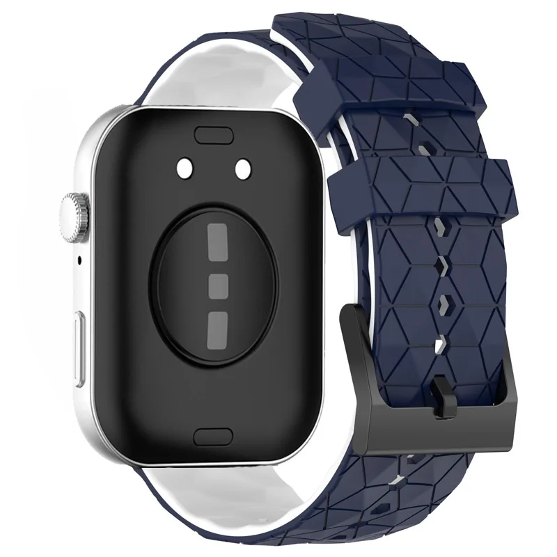 Football Pattern Soft Silicone Replacement Wristband