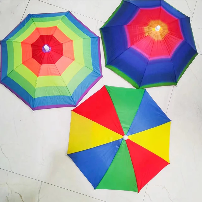 Lightweight Clear Umbrella Hat Umbrella Head Wear Umbrella Elastic