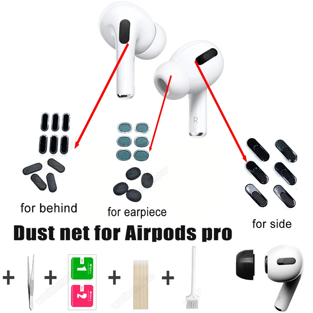 Airpods Pro Dust Net Stickers | Airpods Pro Dust Filter | Earpieces Airpods  Pro - Dust - Aliexpress