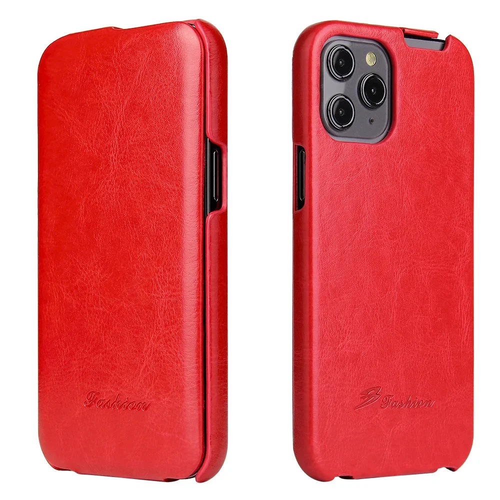 Luxurious Leather Vertical Flip Case - Premium Full Protection