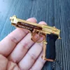 Csnoobs Detachable Alloy 1:3 92f Pistol Model G17 Toy Gun Keychain Fake Gun Decoration Military Fan Collection Gift for Adult 2