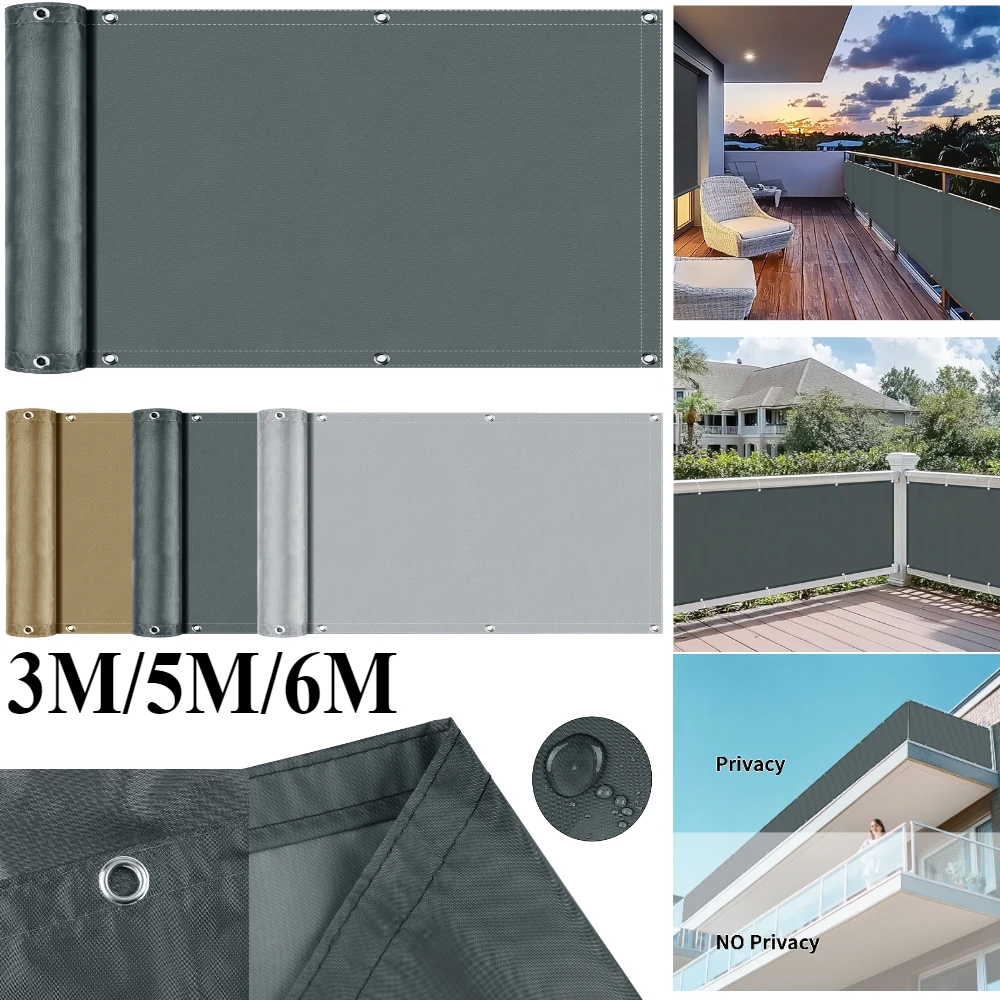 Waterproof Balcony Privacy Screen with UV Protection