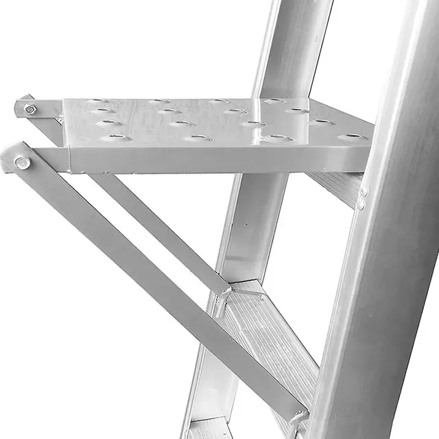 Piattaforma Da Lavoro Per Scale | Supporto Antiscivolo Regolabile | Portata 150 Kg | Attrezzo Professionale Per Fai Da Te