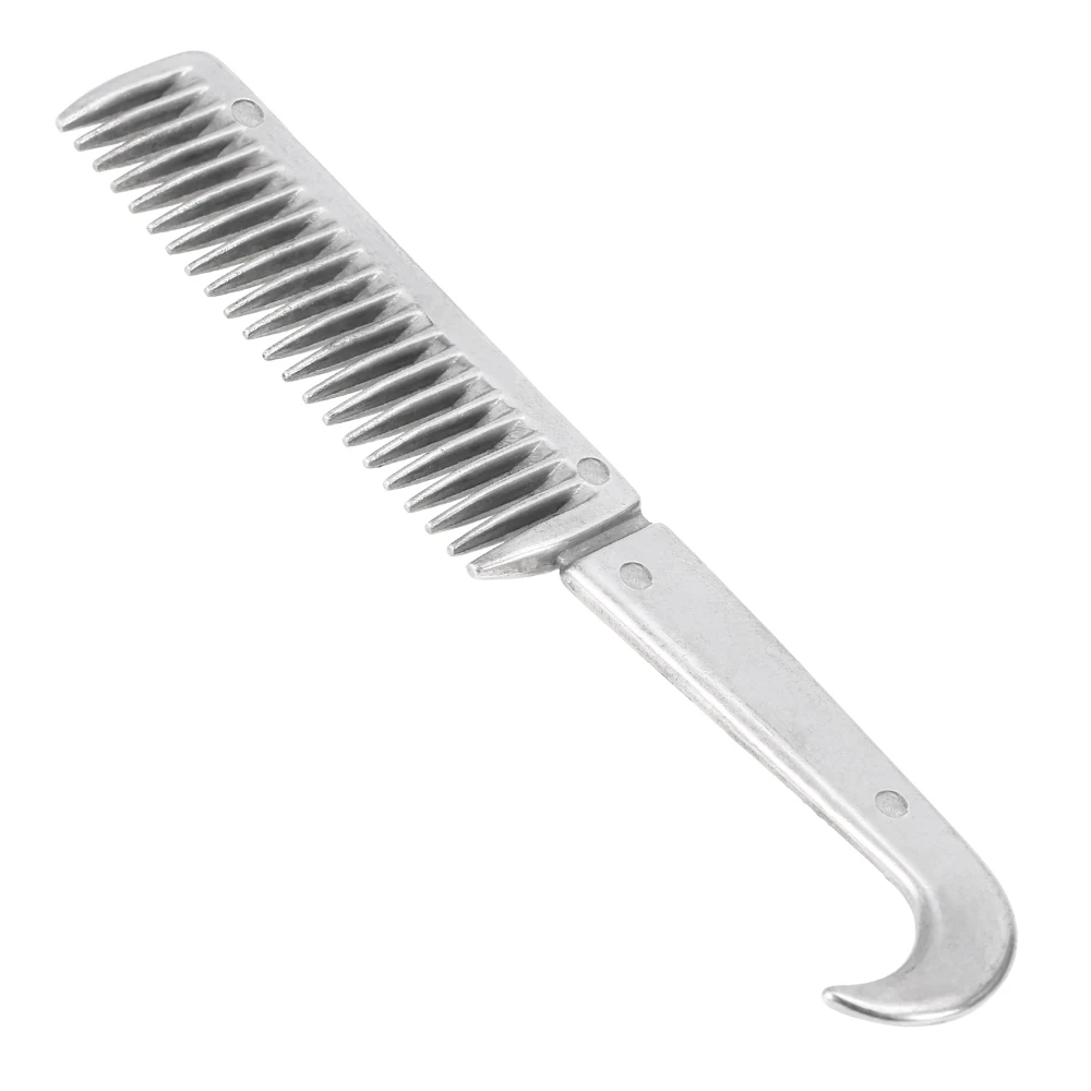 Peigne De Toilettage Pour Cheval - Alliage D'aluminium - 6,5 Pouces - Neuf