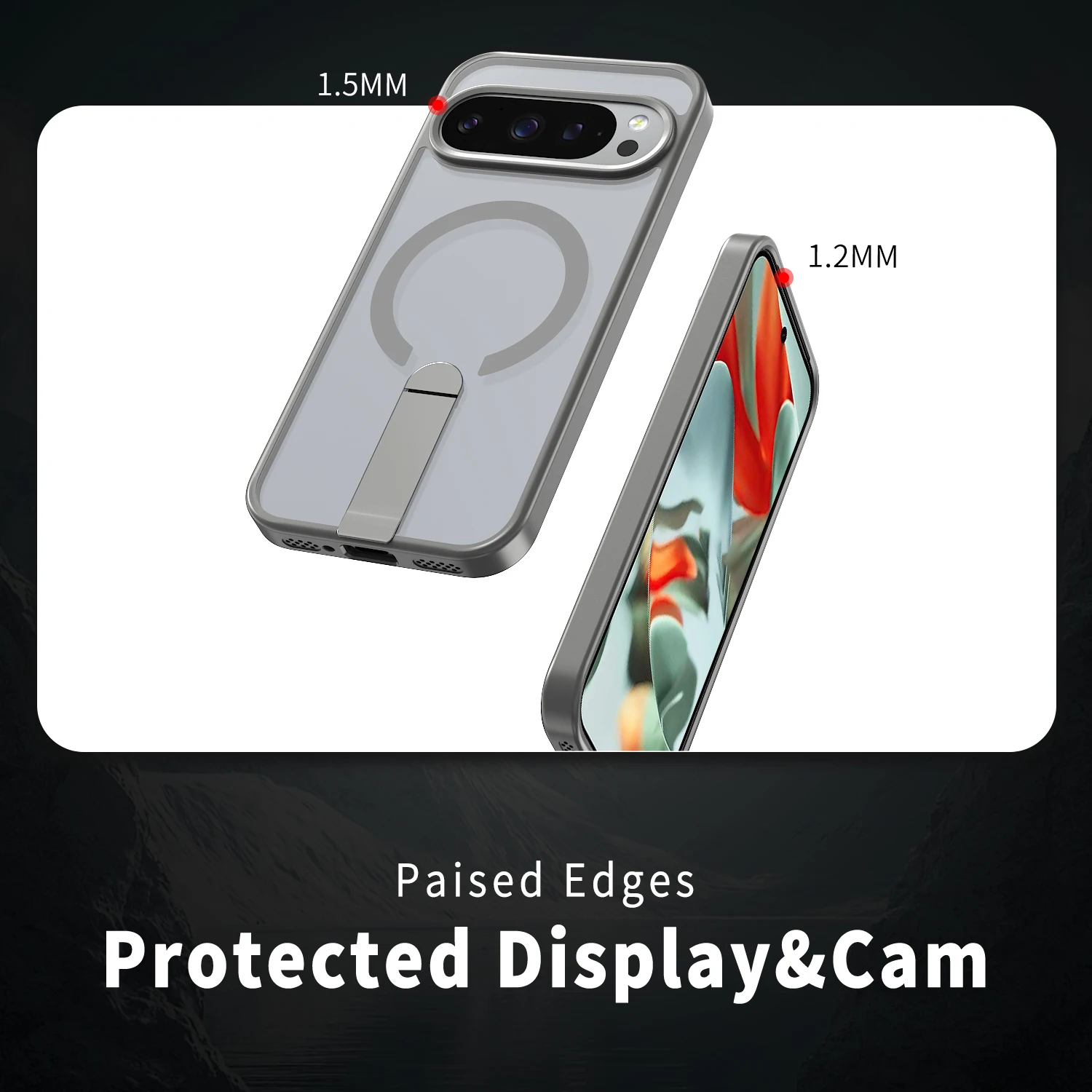 Matte Translucent Magnetic Wireless Charging Shockproof Case
