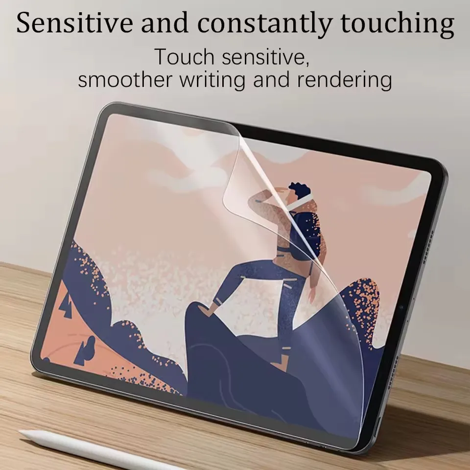 2 Pezzi Pellicola Protettiva Effetto Carta per iPad 13 11a Gen M4 M5 12.9 Air 11 M2 M3 5 4 3 10 9 9a 10a Generazione Mini 6 7 - immagine 4