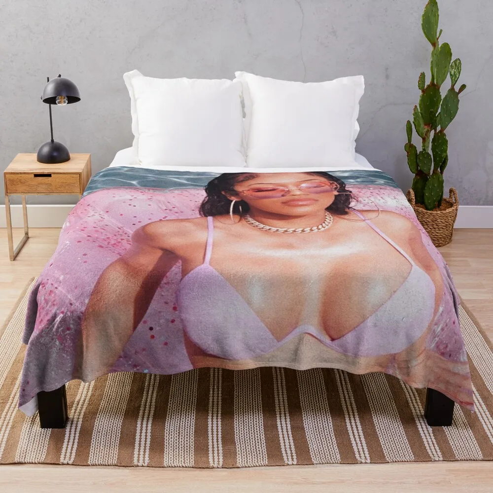 

Saweetie Throw Blanket Beach valentine gift ideas Thin Dorm Room Essentials Tourist Blankets