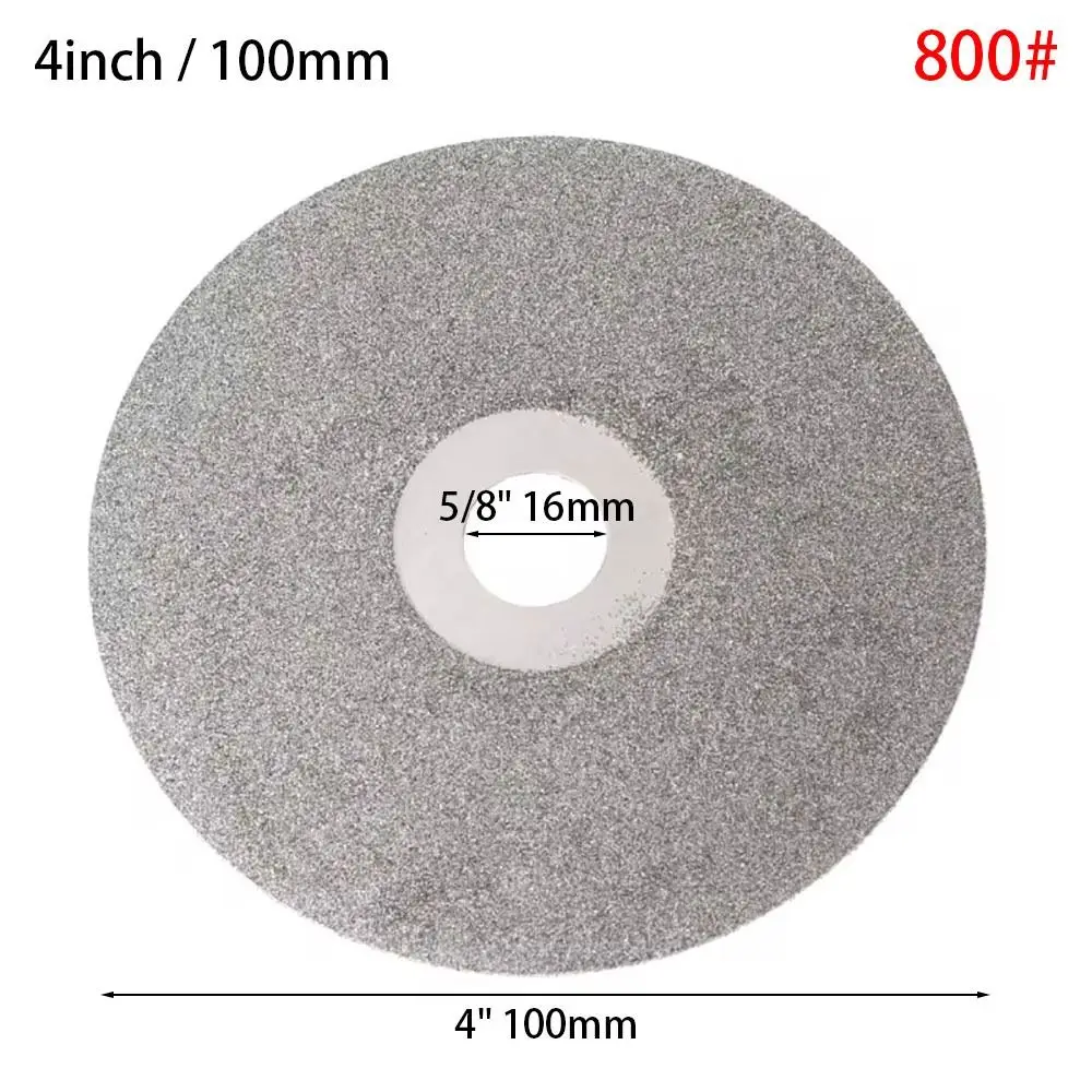 100mm Coated Grinding and Polishing Disc for Gemstones, Jewelry, and Glass