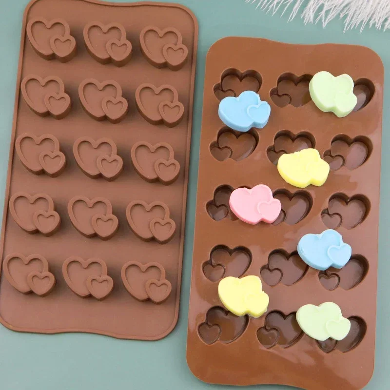 Mini Hearts Shape Silicone Mold Chocolate Molds Not Stick Wedding Candy Fondant Baking Mold Pastry Cookies Cake Mould Bakeware