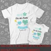 Our First Father's Day Spanish Printed Baby & Dad Matching Clothes Daddy T Shirts Tops Infant Bodysuit Fathers Day Family Outfit 3