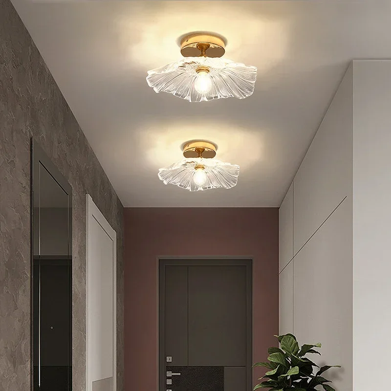 

Modern LED Glass Ceiling Light Pendant Lamp for Bedroom Living Room Kitchen Corridor Aisle Entrance Home Decor Lamparas De Techo