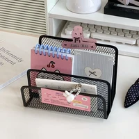 Ins 4-Tier Iron Mesh Desk File Organizer Letter Holder Desktop Storage Rack For Documents Mail Stationery Home Office Supplies 2