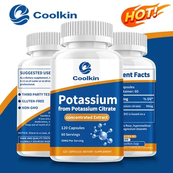Natural Potassium Citrate - Supports Electrolyte Balance and Normal PH, Non-GMO and Gluten-free, Absorbable Potassium Supplement 1