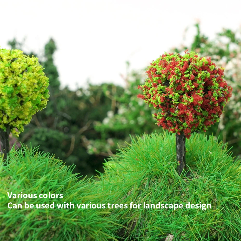 10/30Pcs Model Flower Trees HO Scale Model Tree Train Layout Garden Park Scenery Landscape For DIY Landscape Crafts
