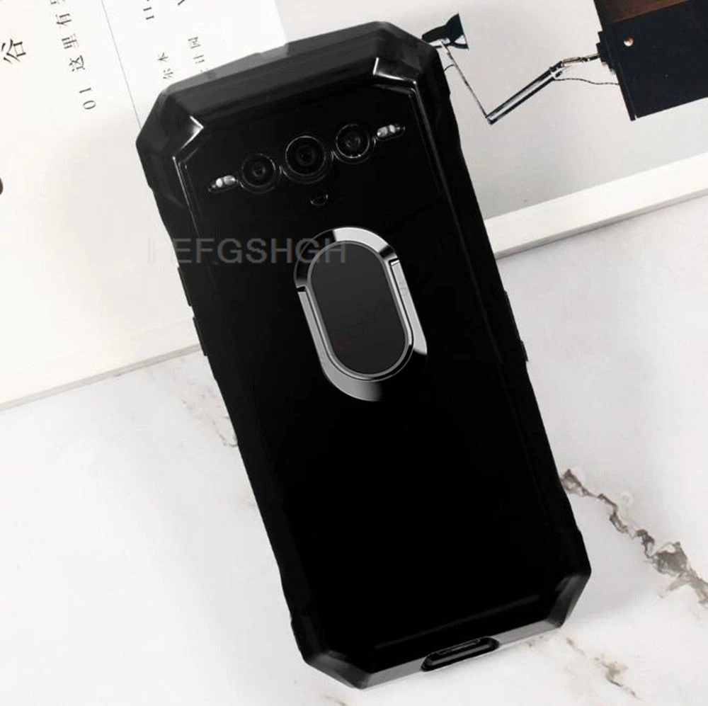 Enhanced Phone Cover with Back Ring Holder - TPU Soft Silicone Case, 6.58