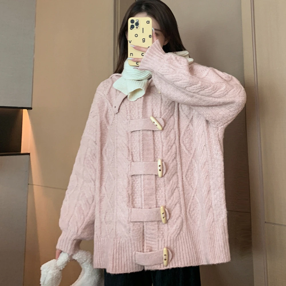 Maternity Cardigan Sweater Coat New Autumn Winter Clothes For Pregnant Women Korean fashion Pregnancy photoshoot Jackets