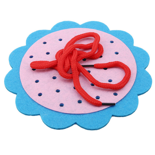 Kindergarten Manual DIY Weave Cloth Baby Early Learning Education Toys Montessori Idea Education