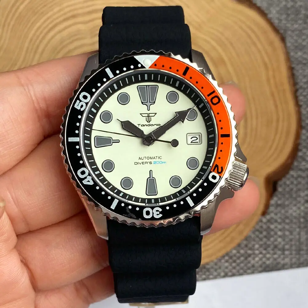 20Atm Diver 41Mm Tandorio Sapphire Glass Nh36A Automatic Skx Men Watch 120 Click