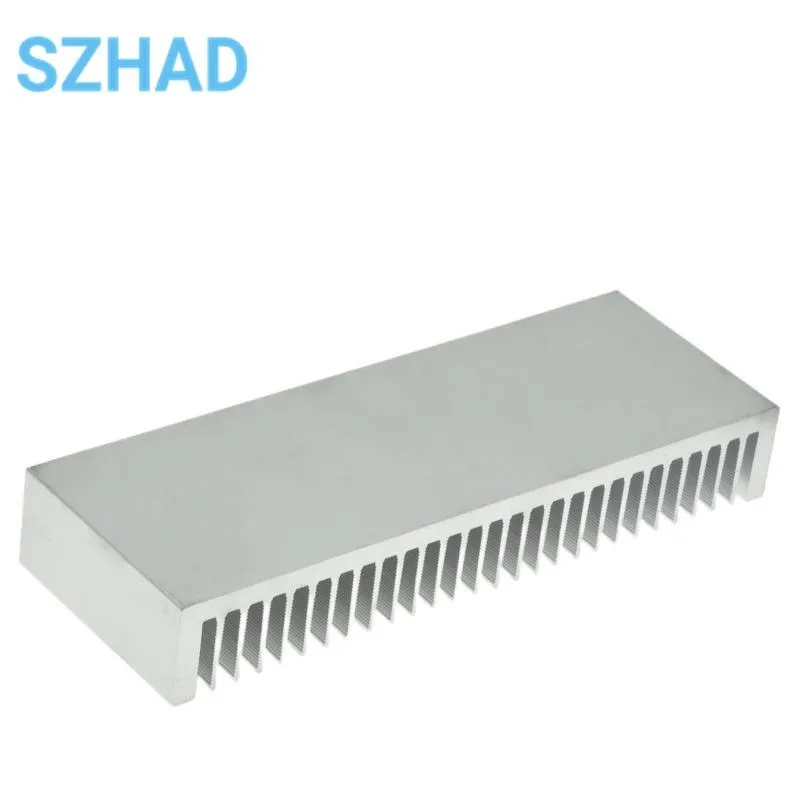 Premium Ultra-Thick Aluminum Heat Sink in Silver, 200x70x30mm