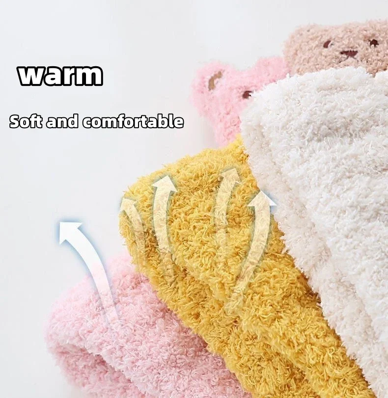 Plush Cute Bear Baby Hat Scarf Set Warm Ear Protection Hat Neck Warmer Winter Thickened Knitted Scarf For Kids Baby Toddler