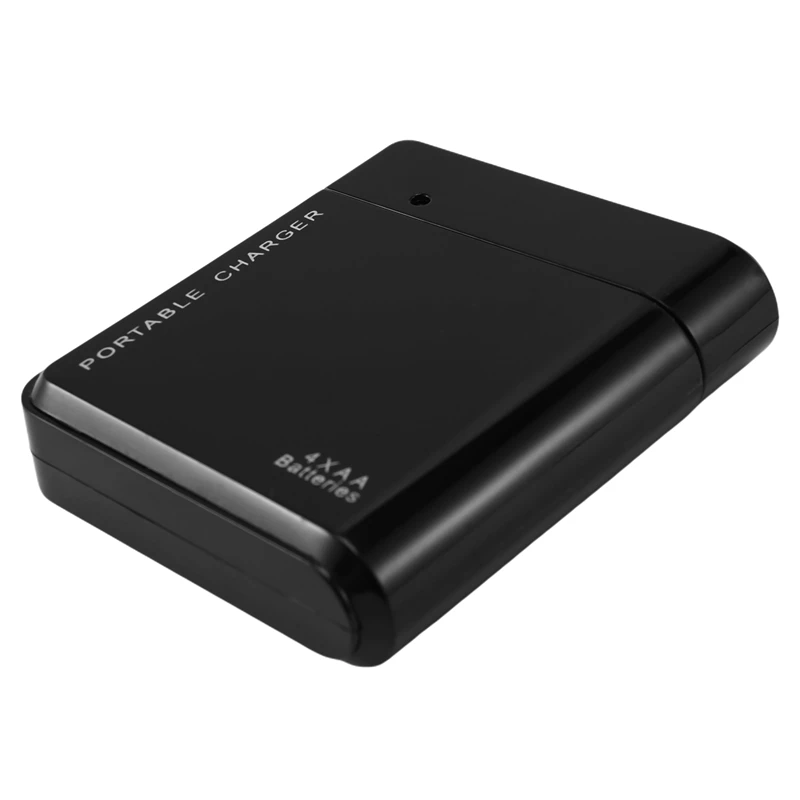 10X Black 4X AA Battery Portable Emergency Power Charger USB For Cell Phone