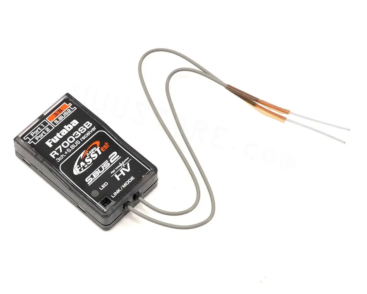

Futaba R7003SB BiDirectional 2.4Ghz FASSTest 3-Channel High Voltage Receiver for RC helicopters drones airplane rc model