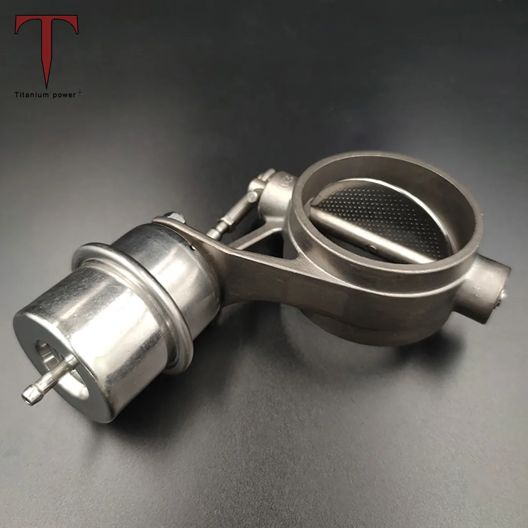 2~4inch Universal Titanium Vacuum Flap Valve Stainless Pneumatic Valve Pipe Parts for Car Exhaust