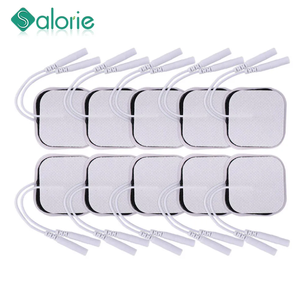 

10-20Pcs/lot 4*4cm Electrode Pads For Tens Acupuncture Physiotherapy Machine Ems Nerve Muscle Stimulator Slimming Massager Patch