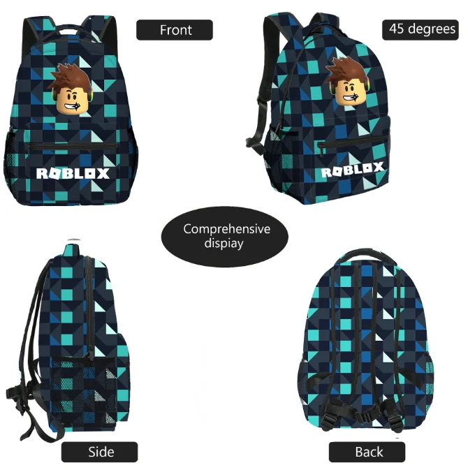 3 Pçs/set 16 polegada ROBLOX 3D Print Crianças Mochilas Menina Meninos  Mochila Sacos de Escola Infantil Cartoon Jardim de Infância Mochila -  AliExpress