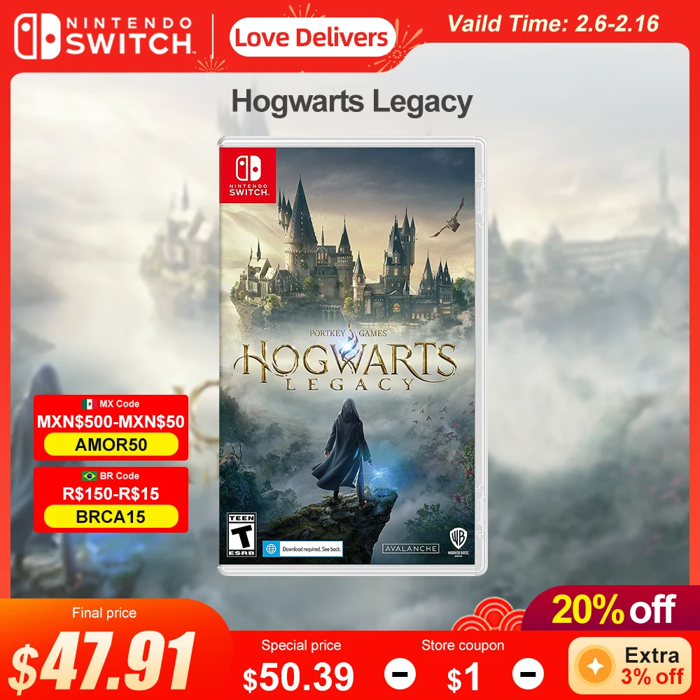 Hogwarts Legacy Nintendo Switch Offerte Di Gioco 100% Scheda Di Gioco Fisica Originale Ufficiale Rpg Genere Per Console Di Gioco Nintendo Switch