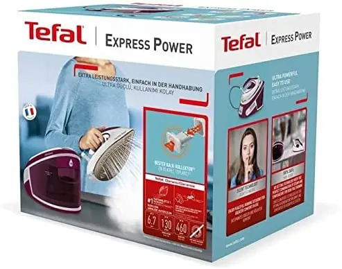 tefal steam generator iron purple
