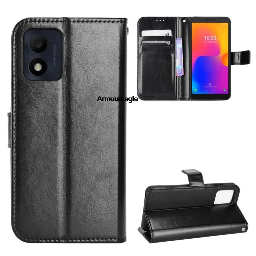 Protector On Per Alcatel 1B 2022 Custodia Di Lusso Flip Pu Custodia A Portafoglio In Pelle Per Alcatel 1B 2022 1 B Alcatel1B Borse Per Telefono